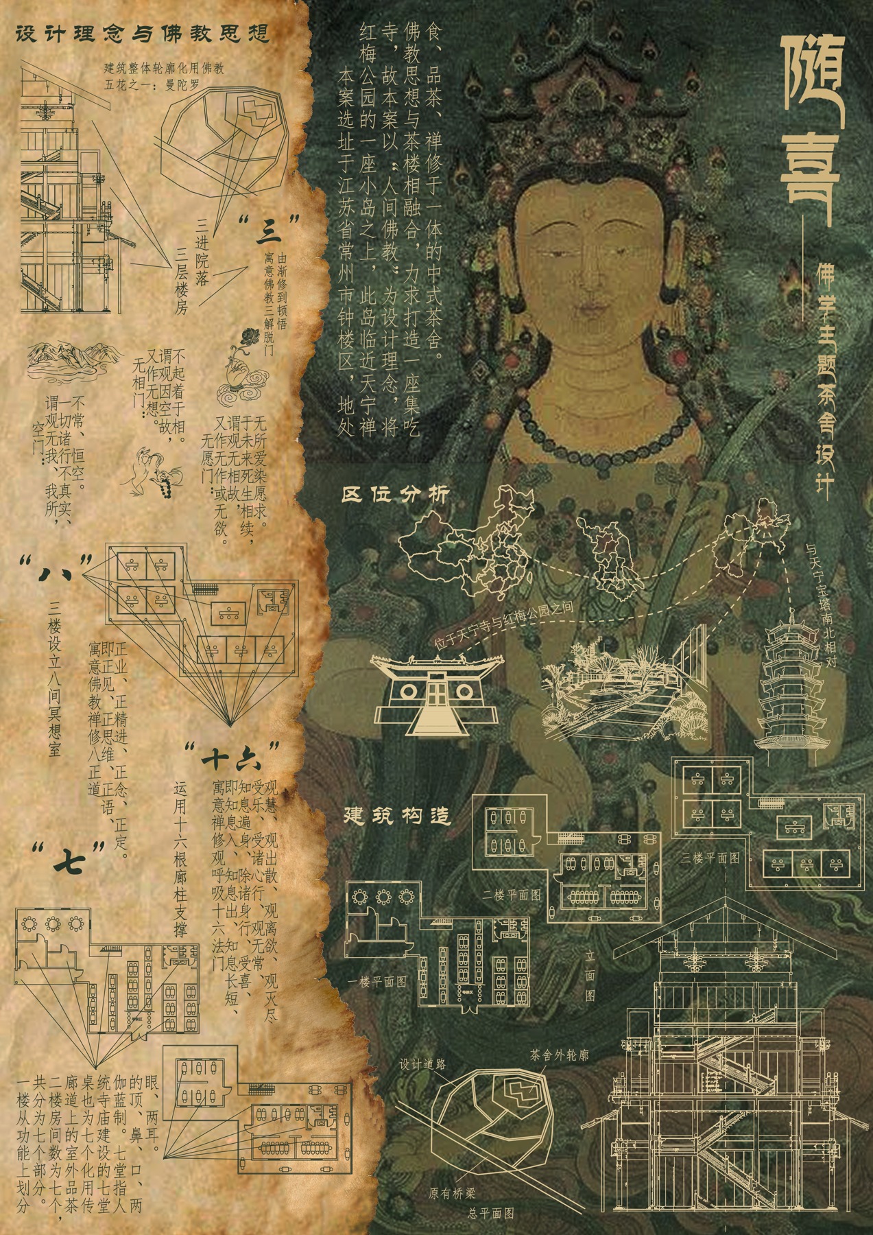 景观建筑展板 · 茶舍展板1